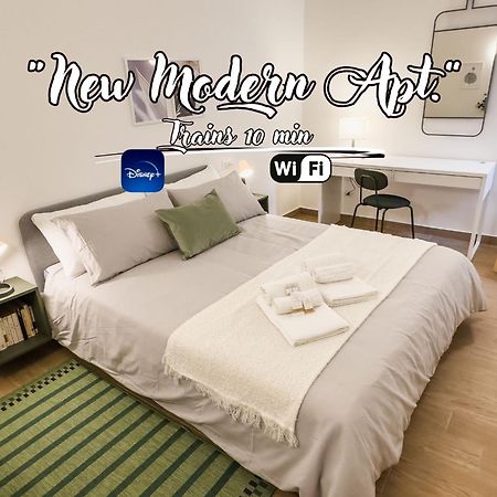 New Modern Apt - Treni 10Min - Hiper Wifi - Ac Genoa Exterior photo